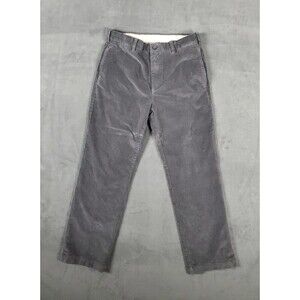 Roundtree & Yorke Corduroy Pants Mens Size 32x30 Stewart Classic Fit Dark Gray